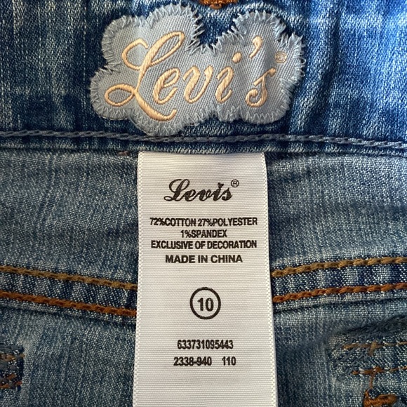 Levi’s girls jean shorts size 10 - Picture 7 of 13